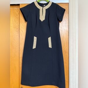 Vintage glam black dress